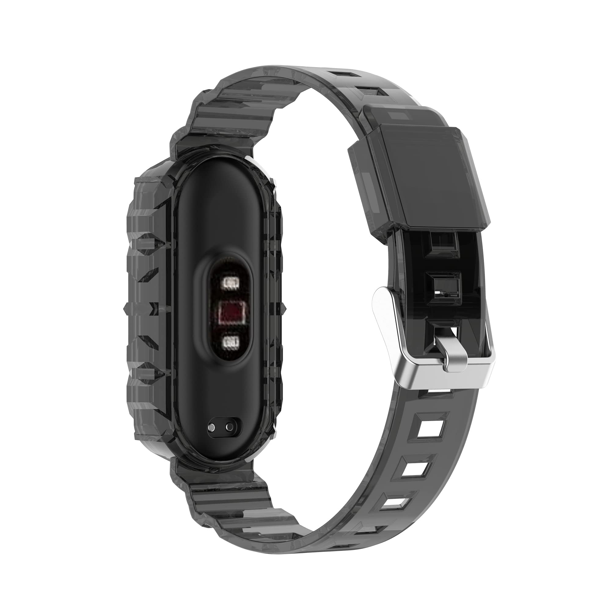 Premium Silicone Replacement Band for Xiaomi Mi Band 7/6/5 & Amazfit Band 5 - Soft, Flexible, Breathable Sports Wristband with Metal Buckle - Perfect for Running, Gym Workouts & Daily Wear