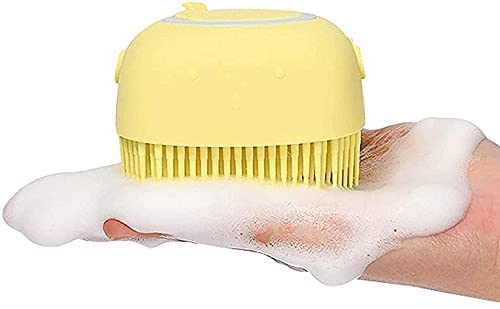 Premium Silicone Bath Brush for Hair, Scalp & Body - Exfoliating Scrubber & Massager with Soap Dispenser | Gentle Skin Cleansing & Relaxing Shower Tool for Men & Women | Perfect for Daily Hygiene, Spa & Self-Care Routine