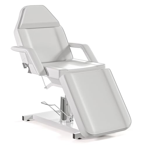 White Hydraulic Tattoo Bed