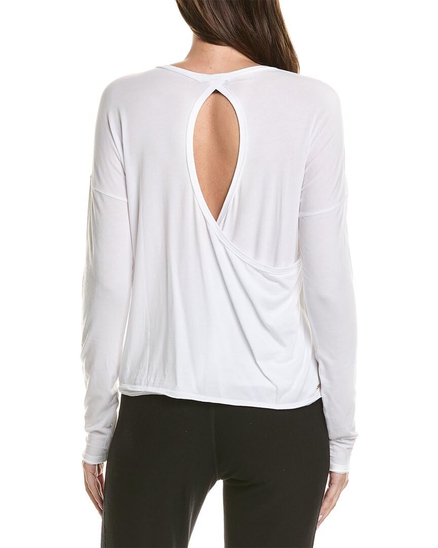 Alala Women's Open Back Long Sleeve T-Shirt - Sexy Casual Top for Date Night, Clubwear & Street Style Fashion