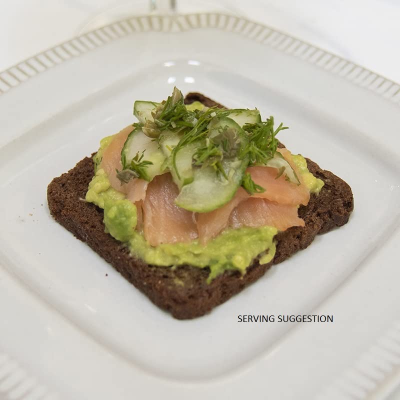S.Rosens Cocktail Rye Bread - Authentic Pumpernickel (4 Loaves Case) | Perfect for Parties, Sandwiches & Charcuterie Boards