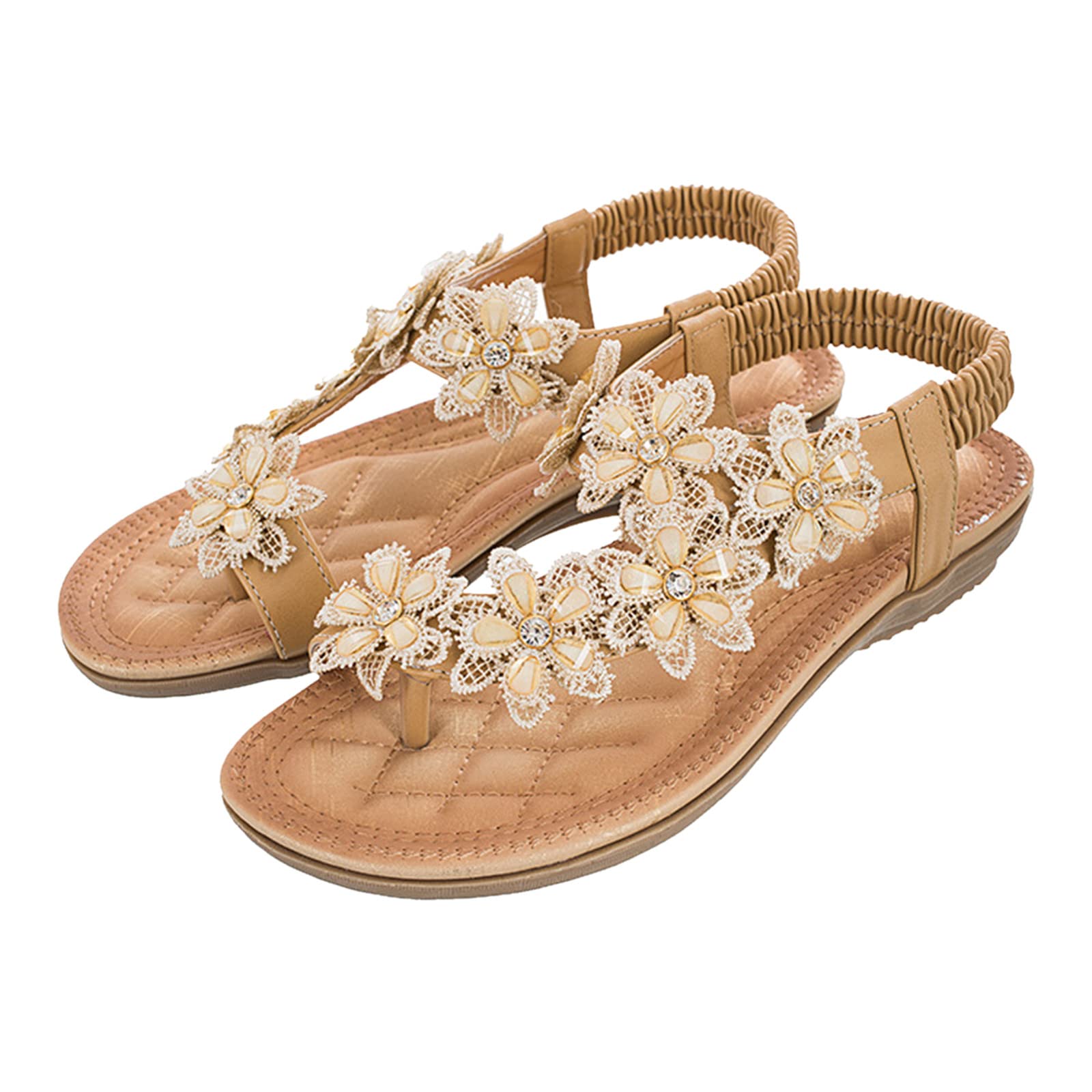 Women's Arch Support Sandals - Comfortable Dressy Flat Heel Beach Shoes for Women | Perfect for Summer Outfits, Vacations & Casual Wear