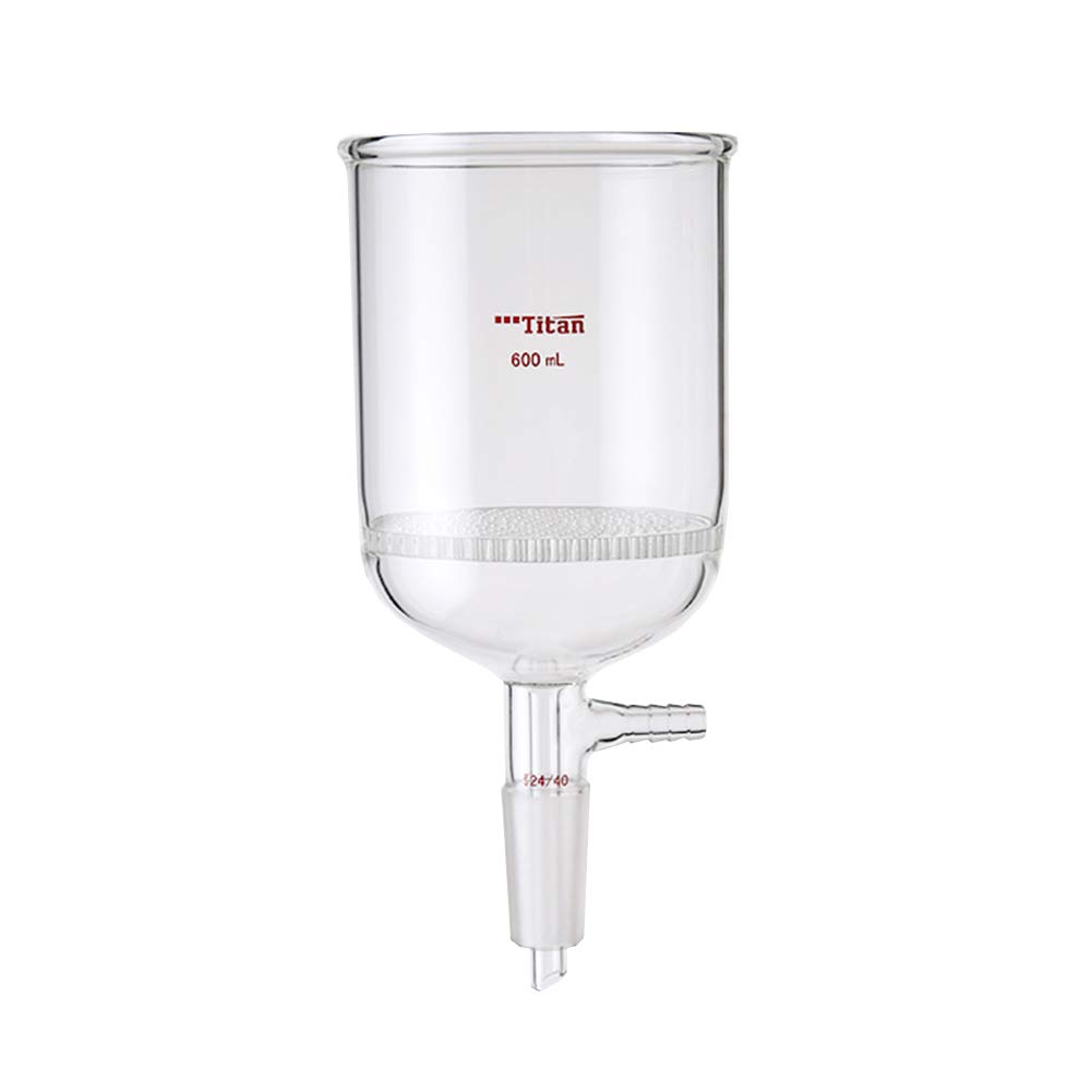600ml Glass Buchner Funnel with 24/40 Standard Taper Joint - Vacuum Filtration Kit for Chemistry Labs, Essential for Organic Synthesis & Solvent Purification