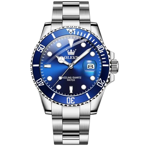 sliver band blue face-G5885G