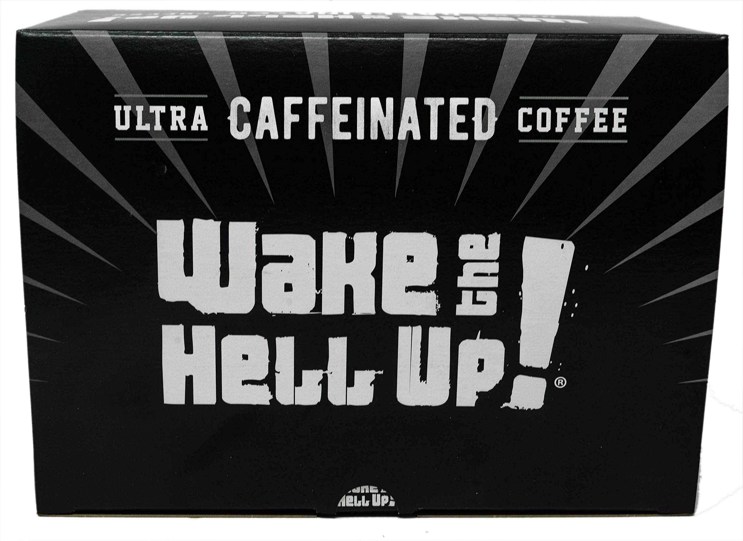 Wake The Hell Up! Ultra-Caffeinated Cannoli Flavored Coffee Pods (24 Count) - Compatible with Keurig K-Cup & 2.0 Brewers | Perfect for Morning Energy Boost & Office Productivity