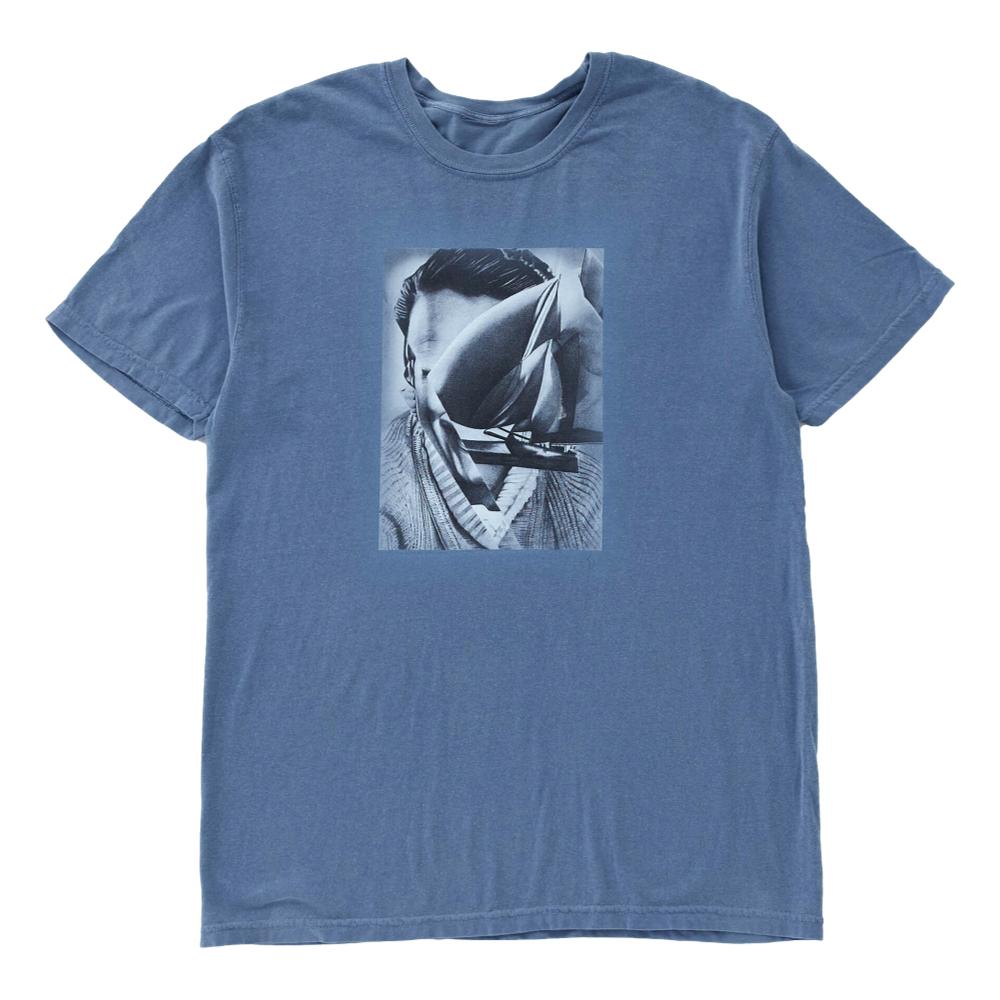 Loose Joints Ei Kaneko Short Sleeve T-Shirt for Men - Blue Cotton Casual Tee for Streetwear & Everyday Outfits