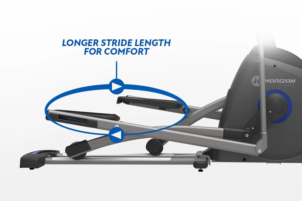 Horizon EX 59 Elliptical Machine - Low Impact Cardio Trainer for Home Gym - Perfect for Weight Loss & Full Body Workout - Ideal for Small Spaces & Apartment Fitness