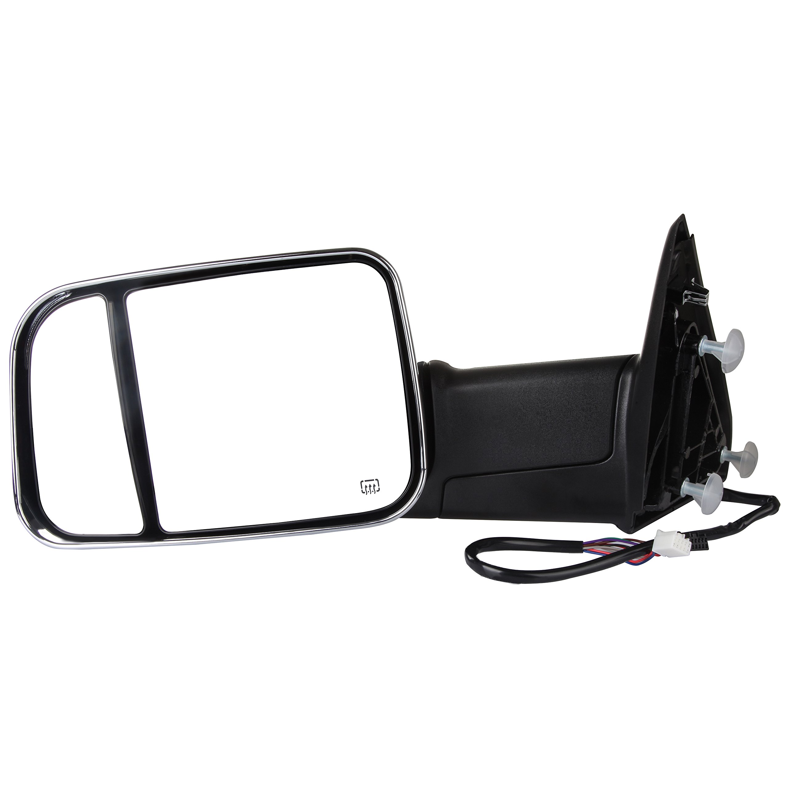 FINDAUTO Power Heated Towing Mirrors with Turn Signal & Puddle Light - Compatible with 2010-2015 Dodge Ram 1500/2500/3500 Pickup Trucks (Left & Right Side) - Perfect for Heavy-Duty Towing, Night Driving & Winter Conditions