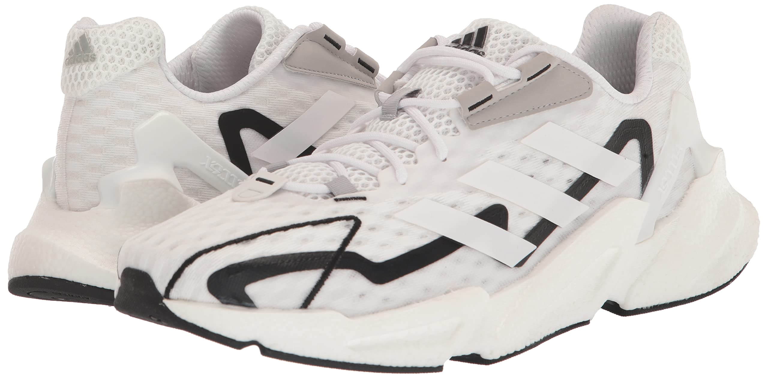 Adidas Men's X9000L3 Running Shoes - Lightweight Breathable White/Black Sneakers for Jogging, Gym & Workout | Heat.RDY Technology | Size 11