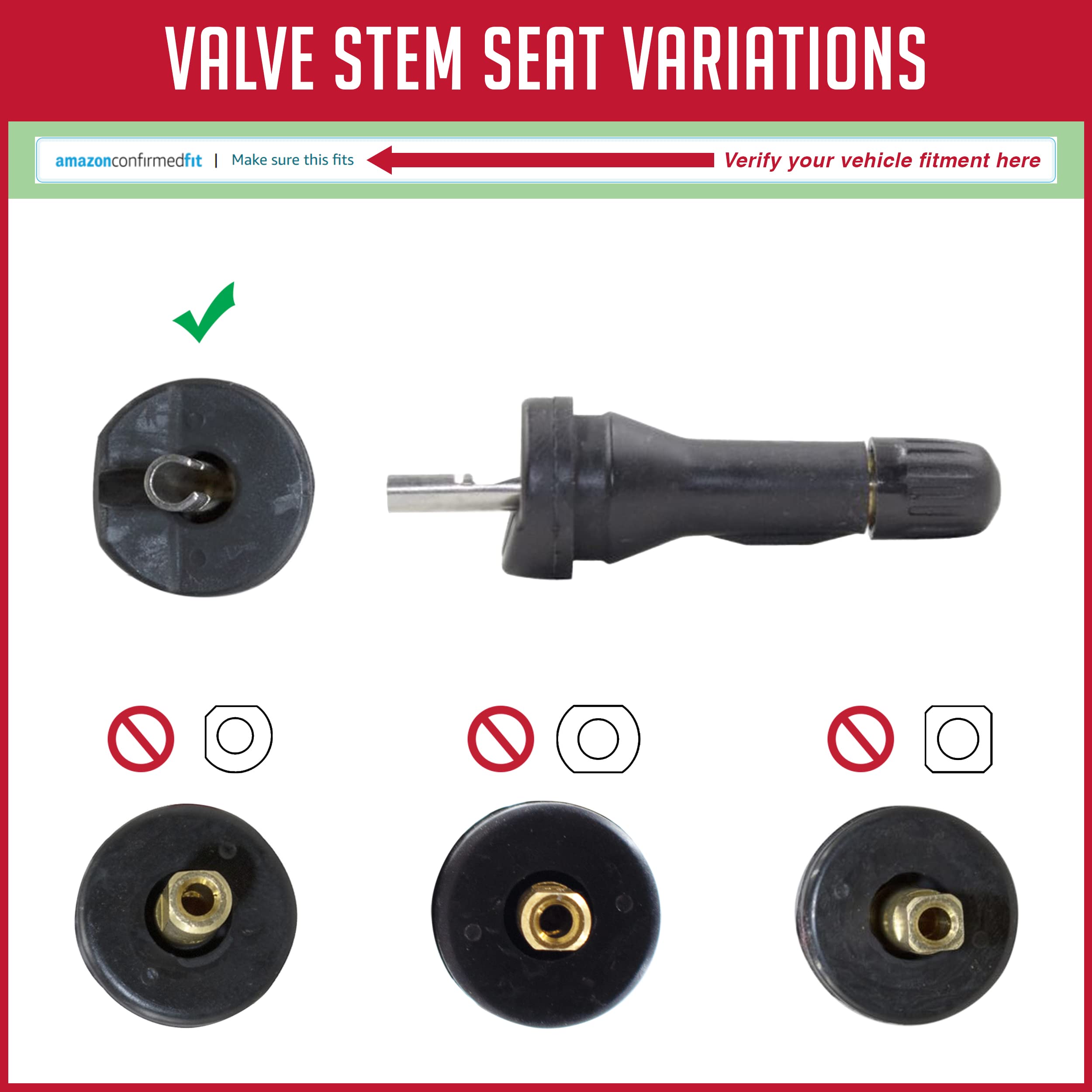 PDQ TPMS Sensor Kit 12PC - Fits Alfa Romeo, Chrysler, Dodge, Jeep - for Tire Maintenance & Repair