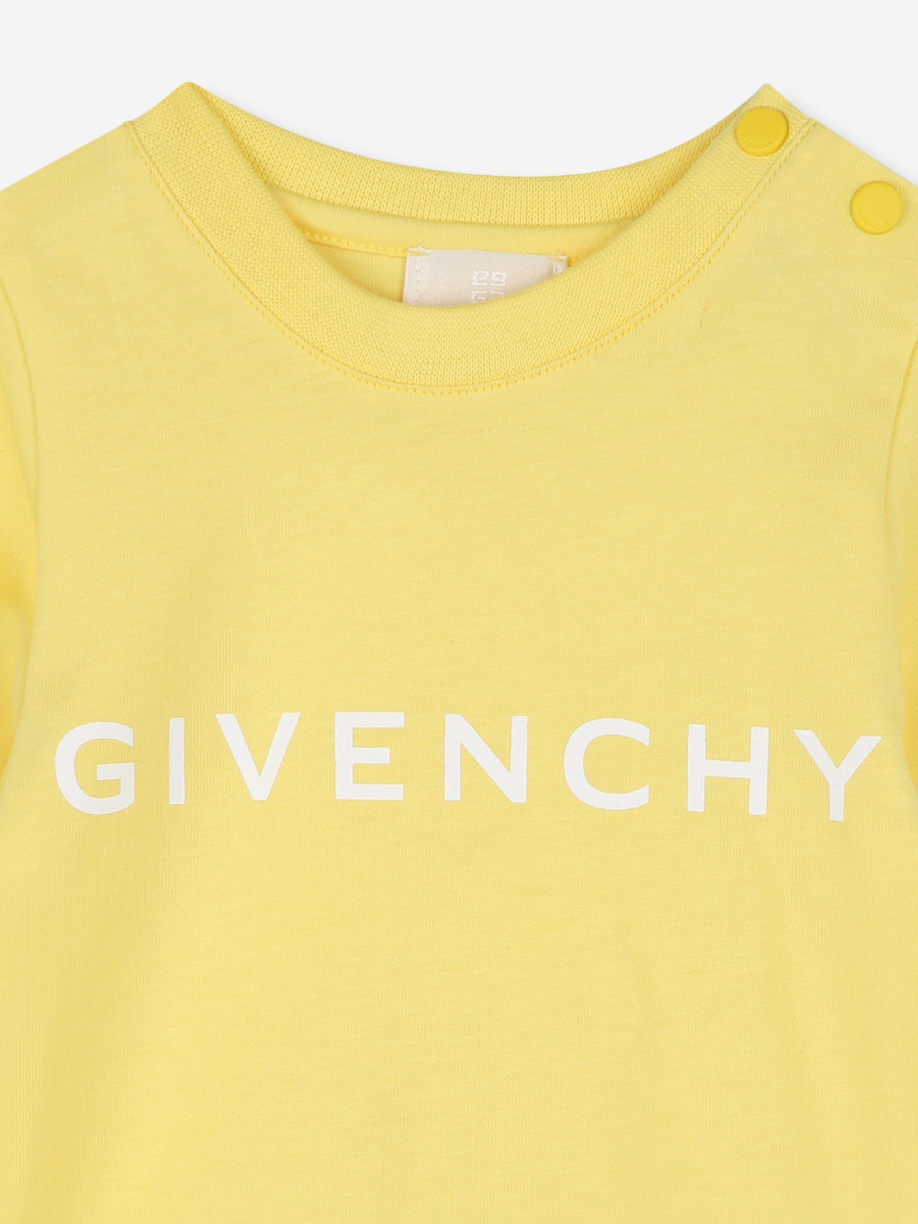 4G Logo Baby Boys Yellow T-Shirt - Soft Cotton Tee for Toddlers & Kids - Perfect for Playdates, School & Casual Outfits