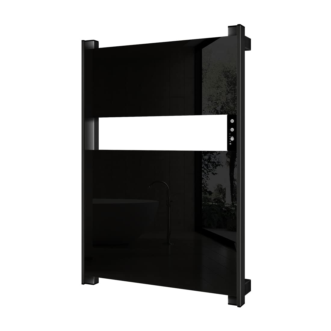 Evokor Electric Heated Towel Warmer Rack for Bathroom - 26.8 x 18 Inch Wall Mounted Towel Heater with Timer & Black Tempered Safety Glass - Fast Heating Graphene Technology for Cozy Warm Towels - Perfect for Spa, Luxury Bathroom, and Cold Weather Comfort
