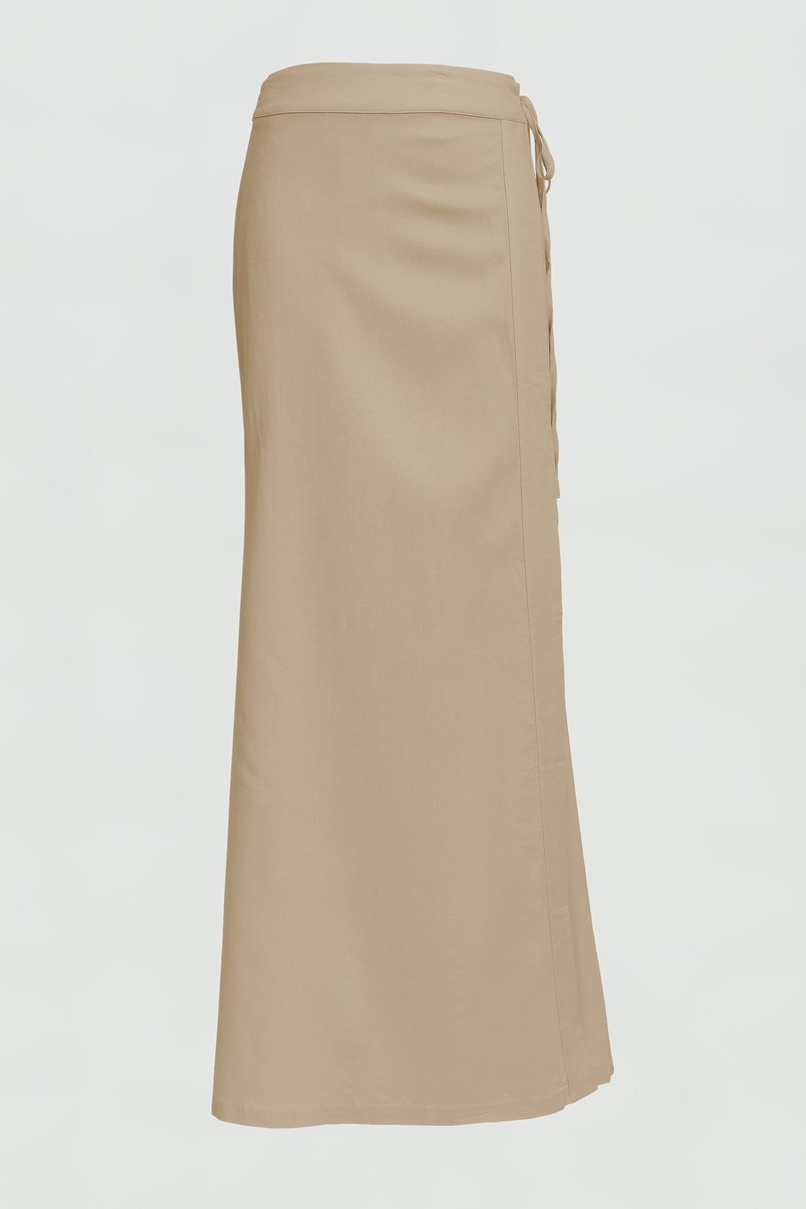 Callen Linen Maxi Skirt for Women - Flowy Boho Summer Skirt with Side Slits | Coconut Color | Perfect for Beach Vacations, Music Festivals & Casual Outings