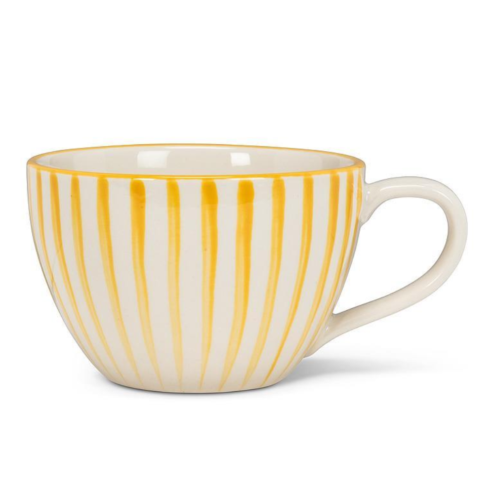 Premium Cabana Latte Mug - 12oz Ceramic Coffee Cup with Handle for Hot & Cold Drinks - Perfect for Home, Office, and Outdoor Use