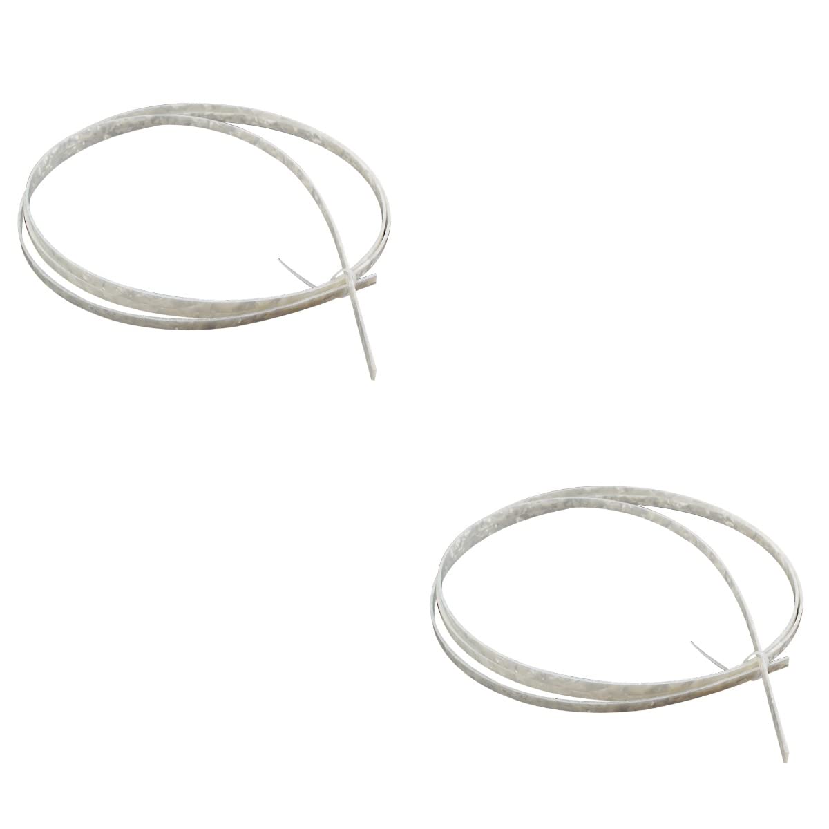 2-Pack 6mm Guitar Purfling and Binding Strips - White Acoustic Guitar Sidebar for Bass & Electric Guitars - Perfect for DIY Guitar Repair & Customization