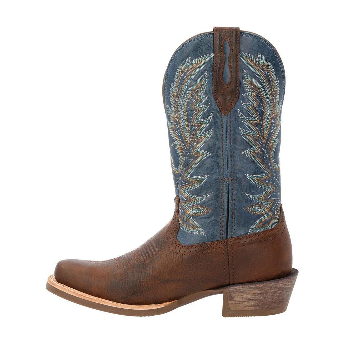 Rebel Pro Hickory & Denim Western Boots for Men - Genuine Leather Cowboy Boots with Comfortable Cushion Insole | Perfect for Rodeo, Country Music Festivals & Western Fashion