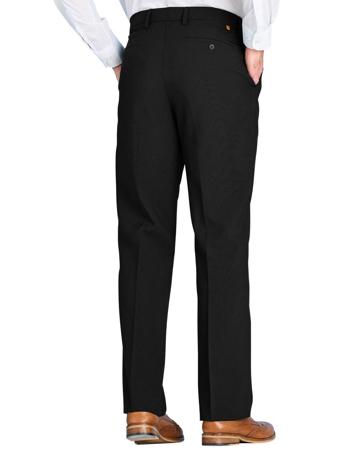 Men's Classic Style Dress Pants with Slant Pocket - Formal Office Wear & Business Attire for Professional Men