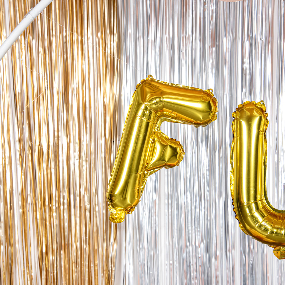 Balloonify Gold Mylar Letter F Balloon - 16 Inch Large Foil Alphabet Balloon for Birthday Party Decorations, Baby Showers & Graduation Celebrations