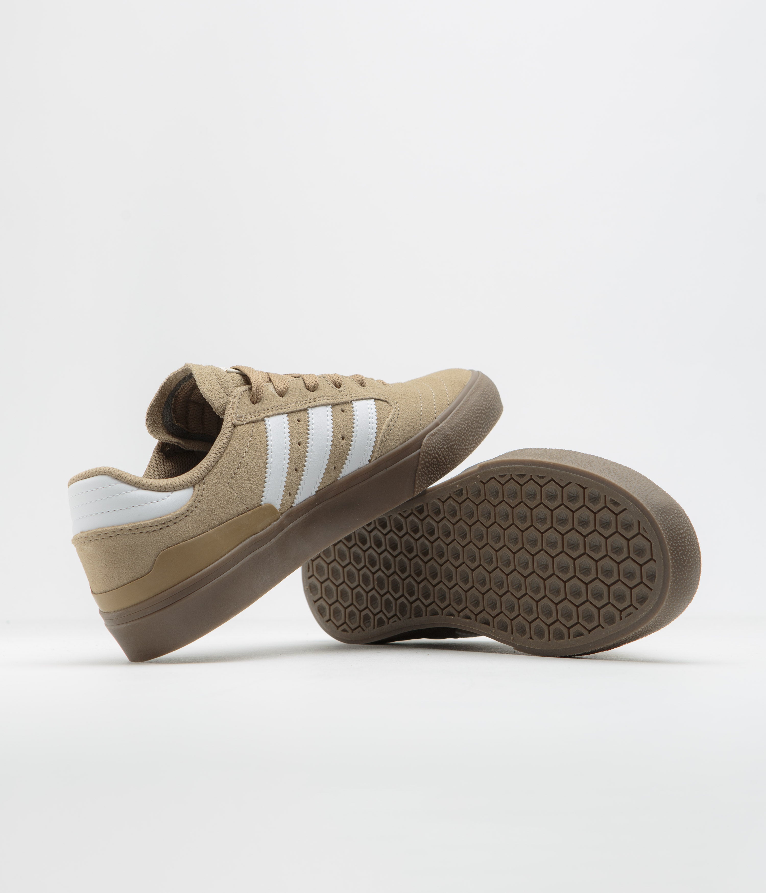 Adidas Busenitz Vulc II Skate Shoes - Cardboard/Chalk White/Gold Metallic - Men's High-Performance Skateboarding Sneakers for Street Style & Urban Fashion