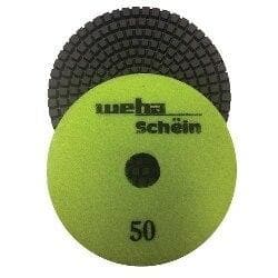 4 Inch Weha Diamond Polishing Pads for Granite, Marble & Concrete - 3.4mm Thick Wet/Dry Grinding Discs - Perfect for Countertop, Floor & Stone Restoration Projects