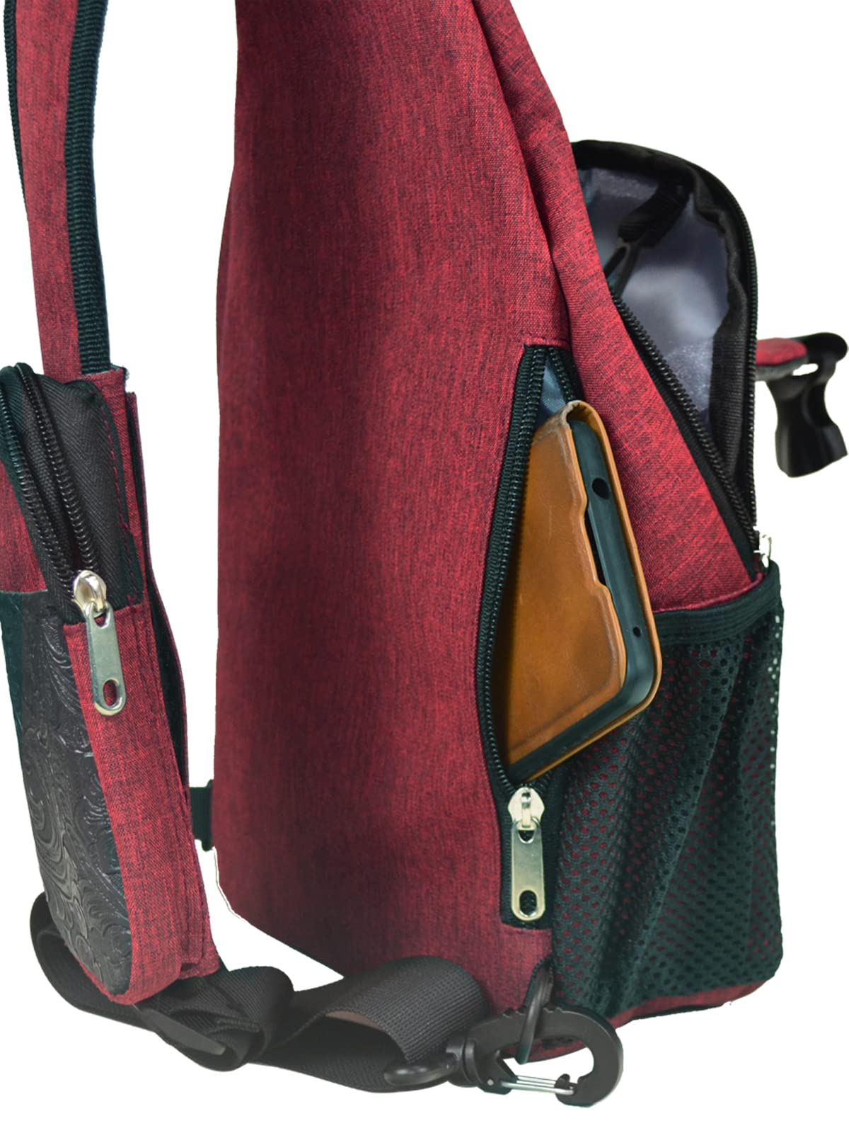 Men's Sling Bag - Lightweight Crossbody Backpack for Travel & Hiking with Detachable Pouch | Perfect for Outdoor Adventures, Commuting & Daily Use