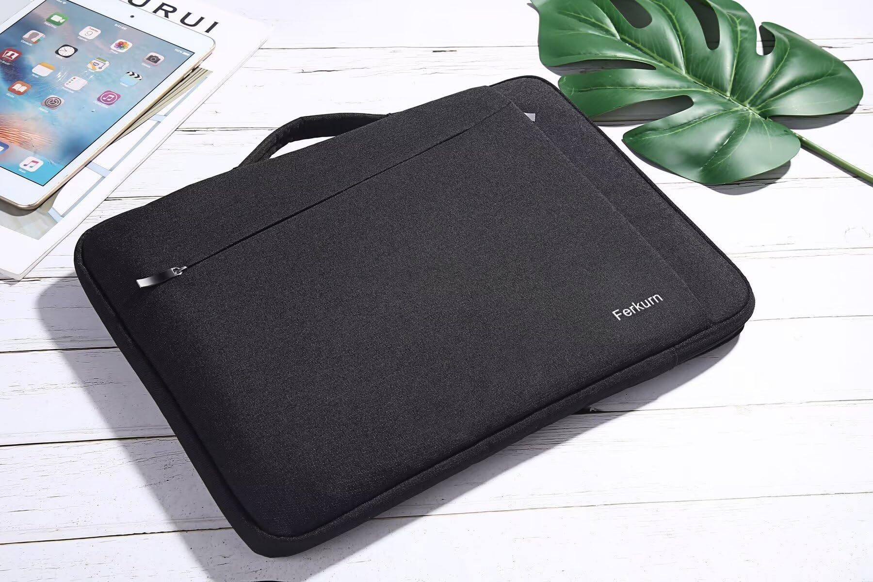 Ferkurn 15-16 Inch Waterproof Laptop Sleeve Case - Compatible with MacBook Air/Pro M1 M2 M3, Dell XPS 15, HP Envy x360, Lenovo & Asus - Perfect for Travel, Office & School Protection
