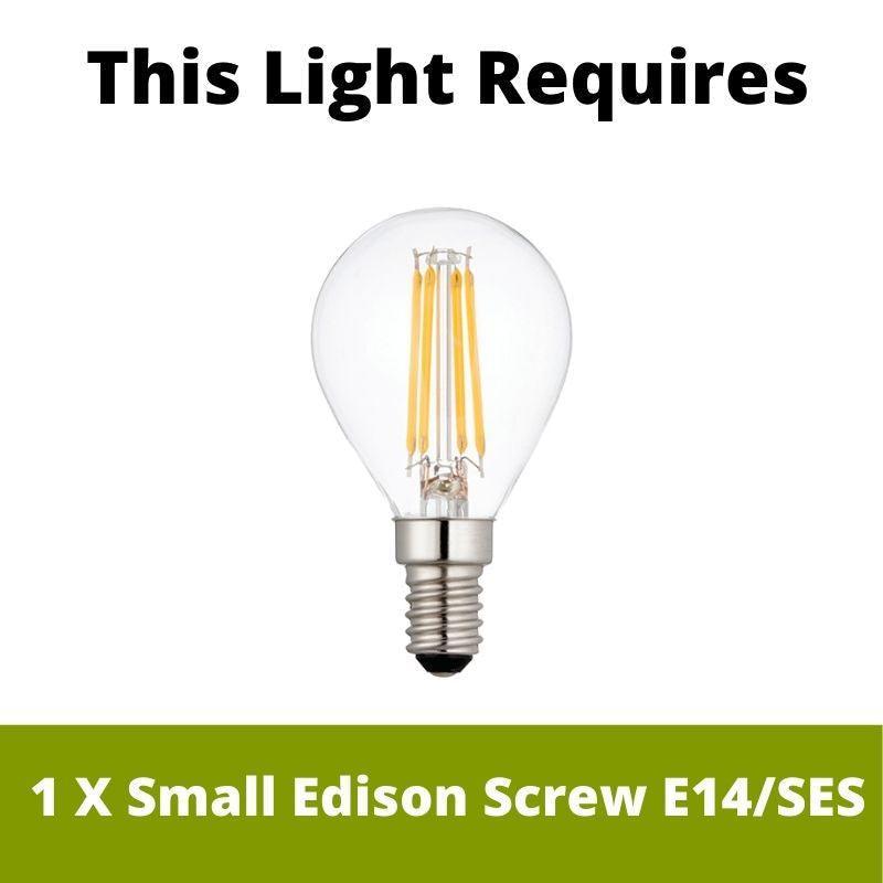 Endon Dimple 1 Chrome Plate Light Table Lamp - Modern Desk Lighting for Home Office, Bedroom & Living Room