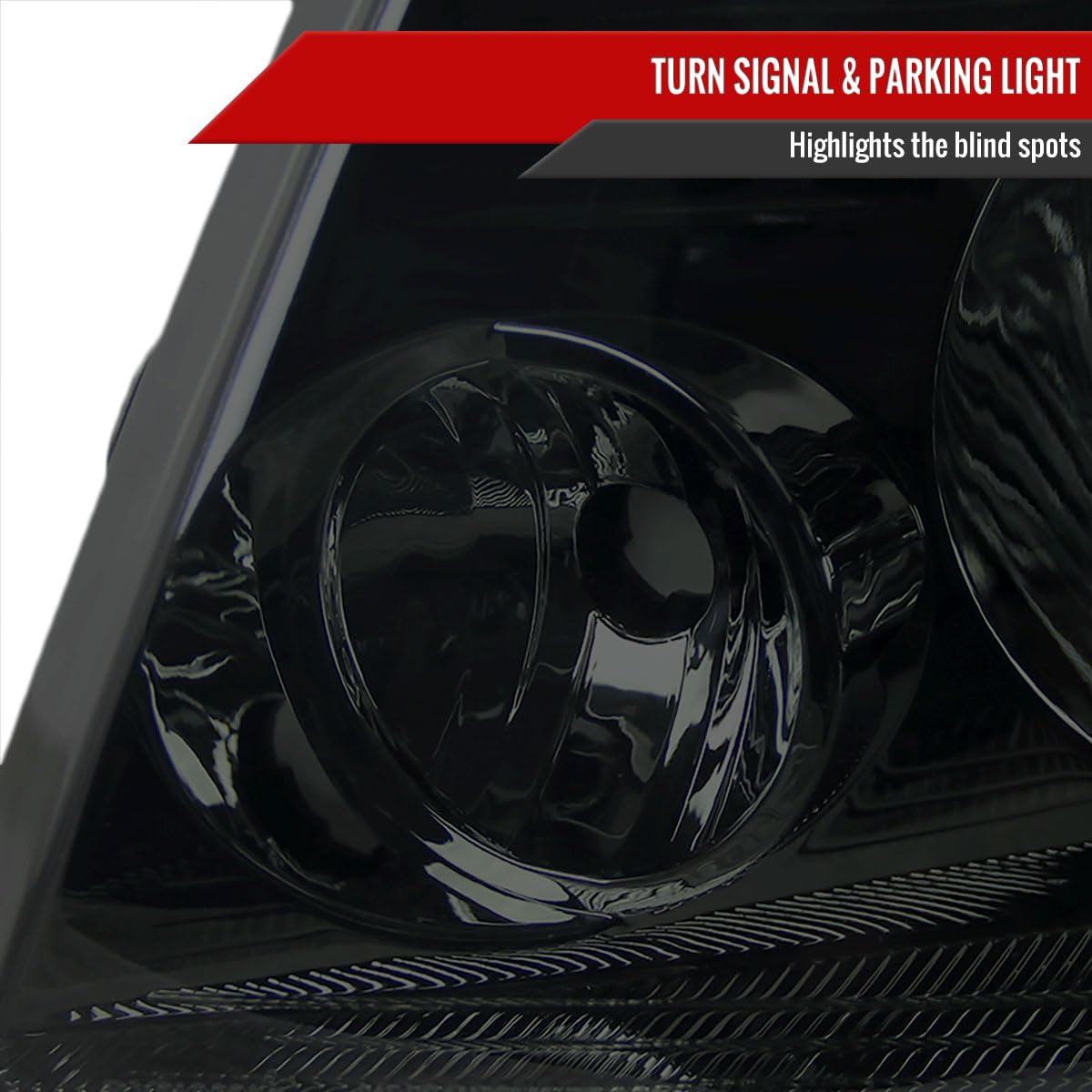 Smoke Tinted Headlights for 2004-2008 Models - Left & Right Pair - Upgrade Your Car's Style & Night Driving Safety (Perfect for Customization, Night Driving, and Car Shows)
