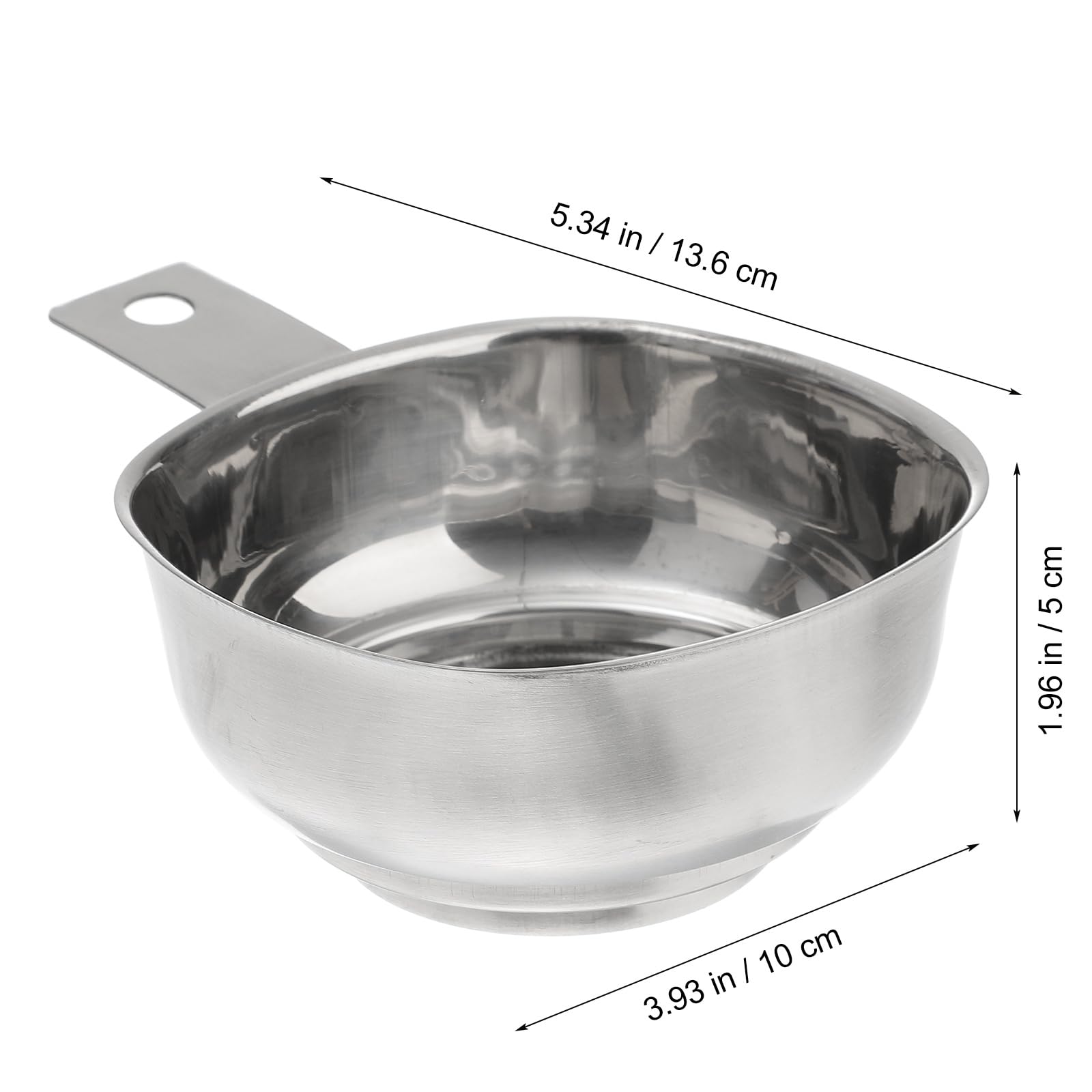 Jojofuny Stainless Steel Wide Mouth Canning Funnel with Handle - Heavy Duty Metal Kitchen Funnel for Jams, Liquids & Ingredients | Perfect for Home Canning, Preserving & Cooking