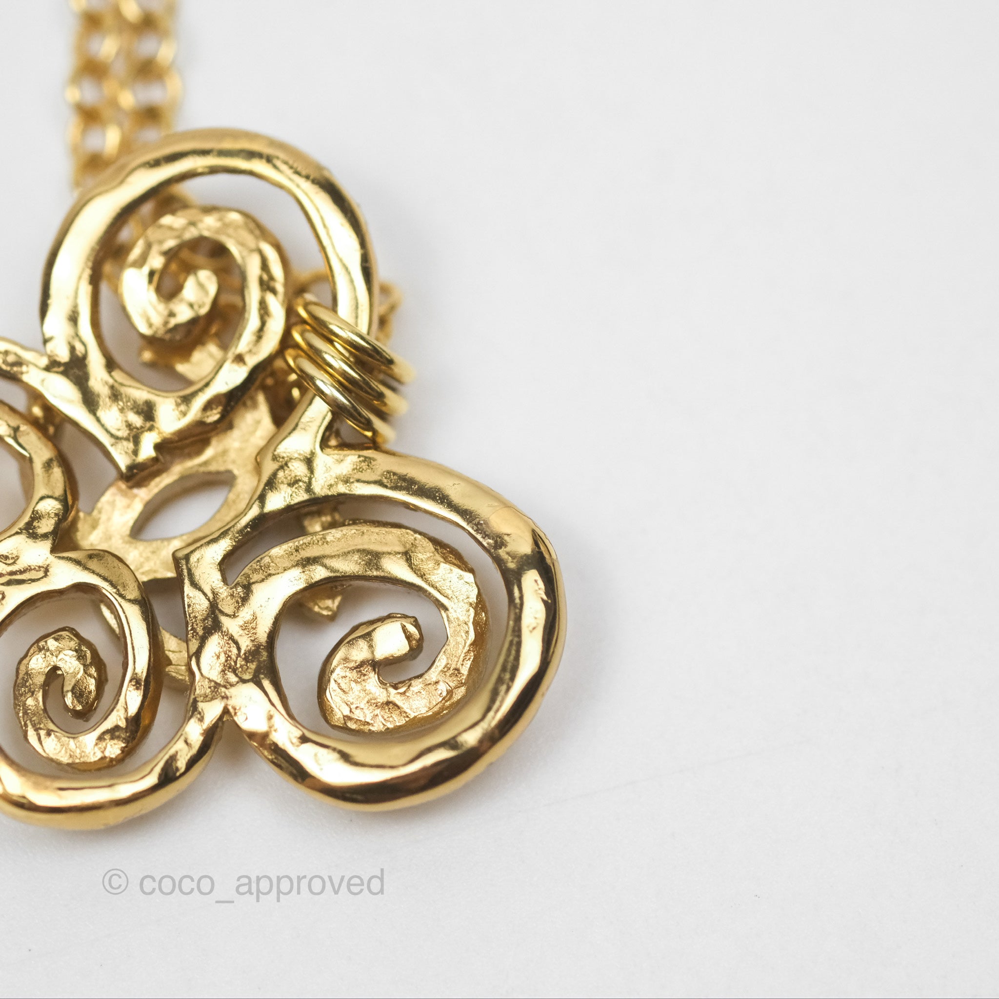 Chanel CC Butterfly Pendant Necklace in Gold Tone - 22S Collection | Elegant Jewelry for Women, Perfect for Parties, Weddings & Special Occasions