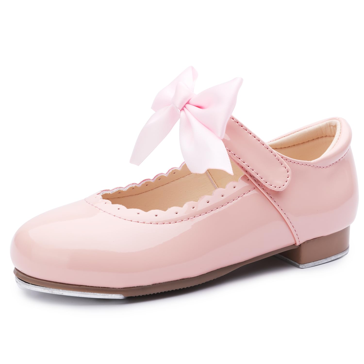 Patent Leather Tap Shoes for Girls - Professional Dance Shoes for Kids - Perfect for Ballet, Jazz, and Tap Dance Performances