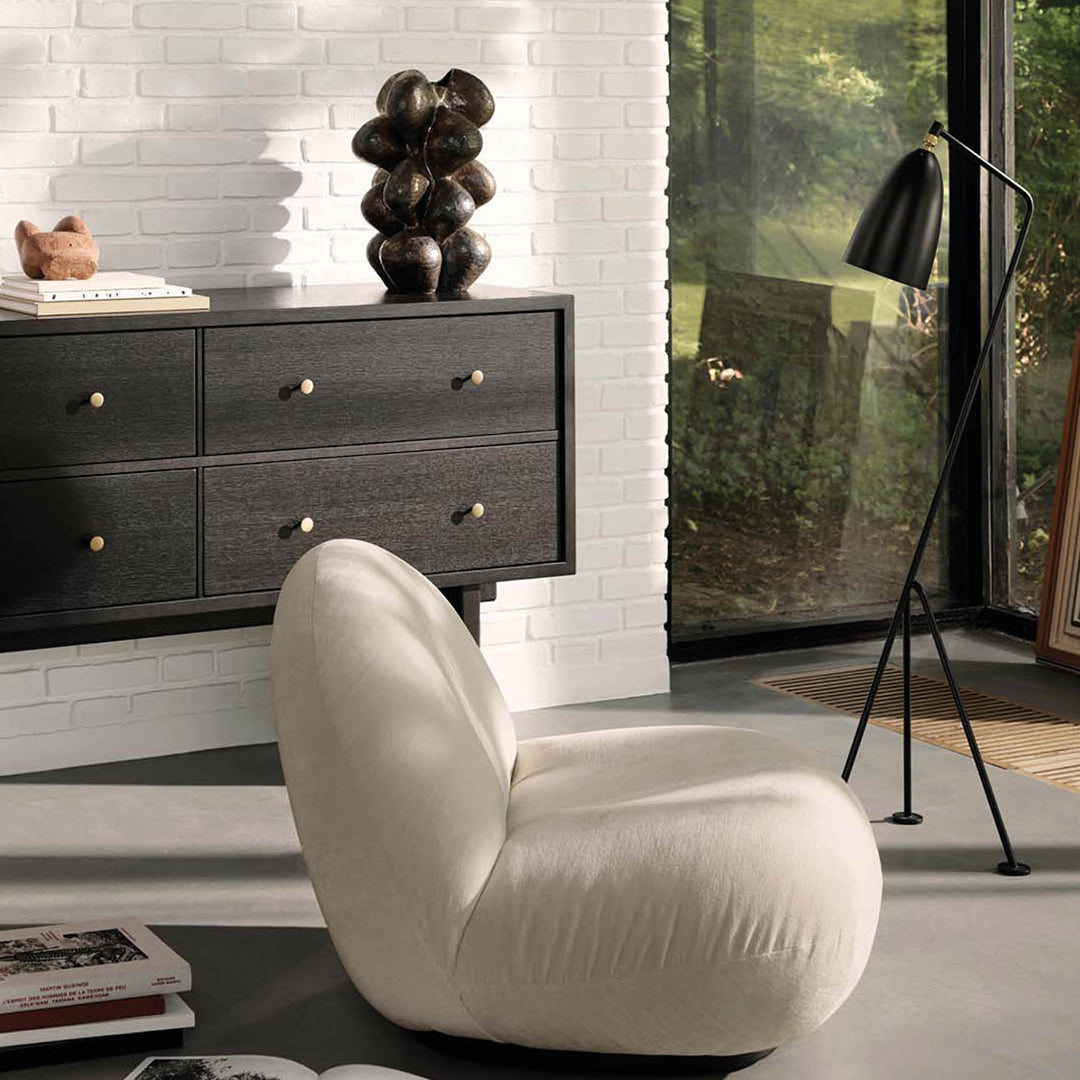 Modern Grossman Gräshoppa Adjustable Floor Lamp - Scandinavian Design for Living Room, Bedroom & Office - Bright LED Reading Light with Flexible Gooseneck