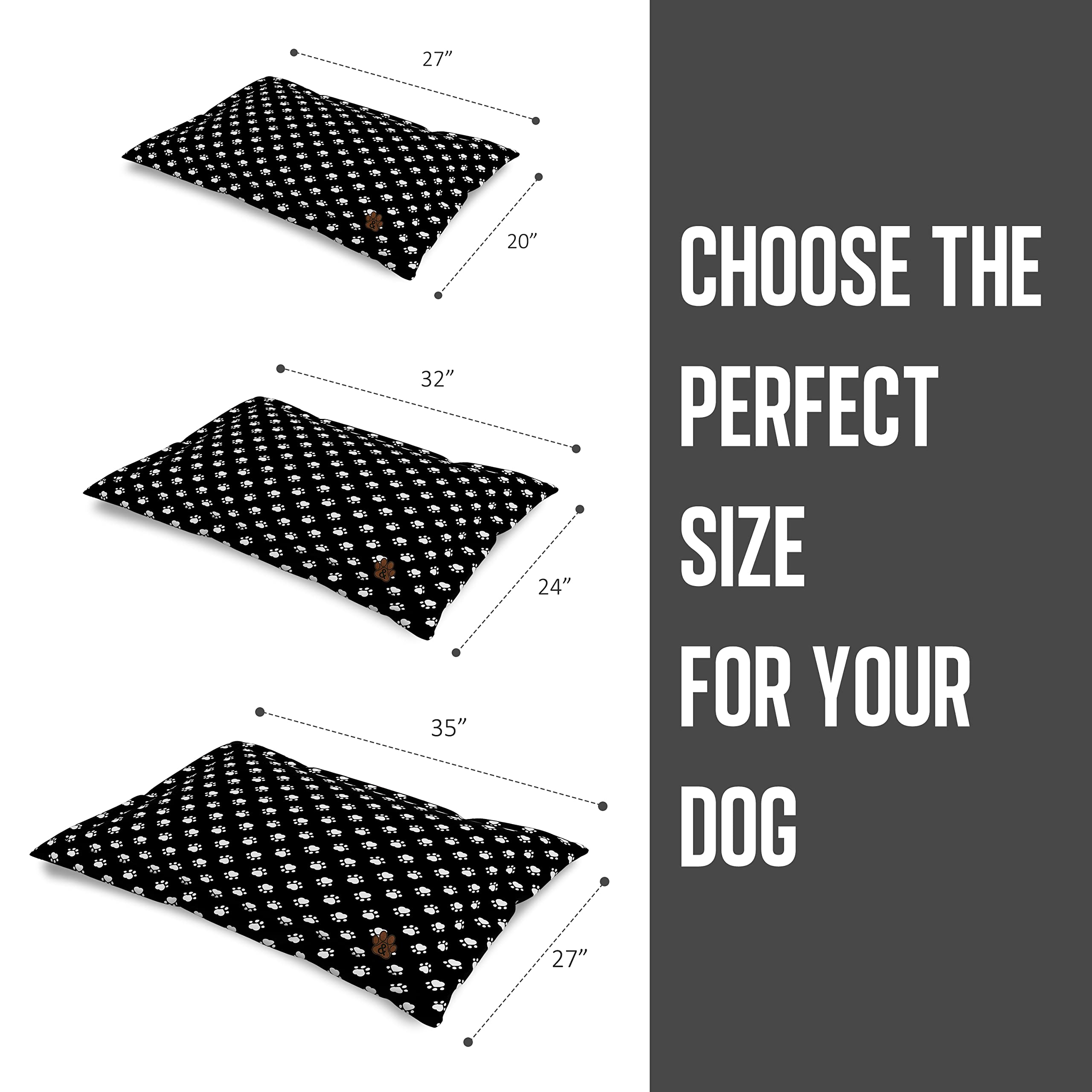 Premium Non-Slip Dog Bed Mat for Large Medium Small Dogs & Cats - Washable Pet Mattress with Anti-Slip Bottom (Pattern 10, Large Size) - Perfect for Living Room, Bedroom & Crate Comfort