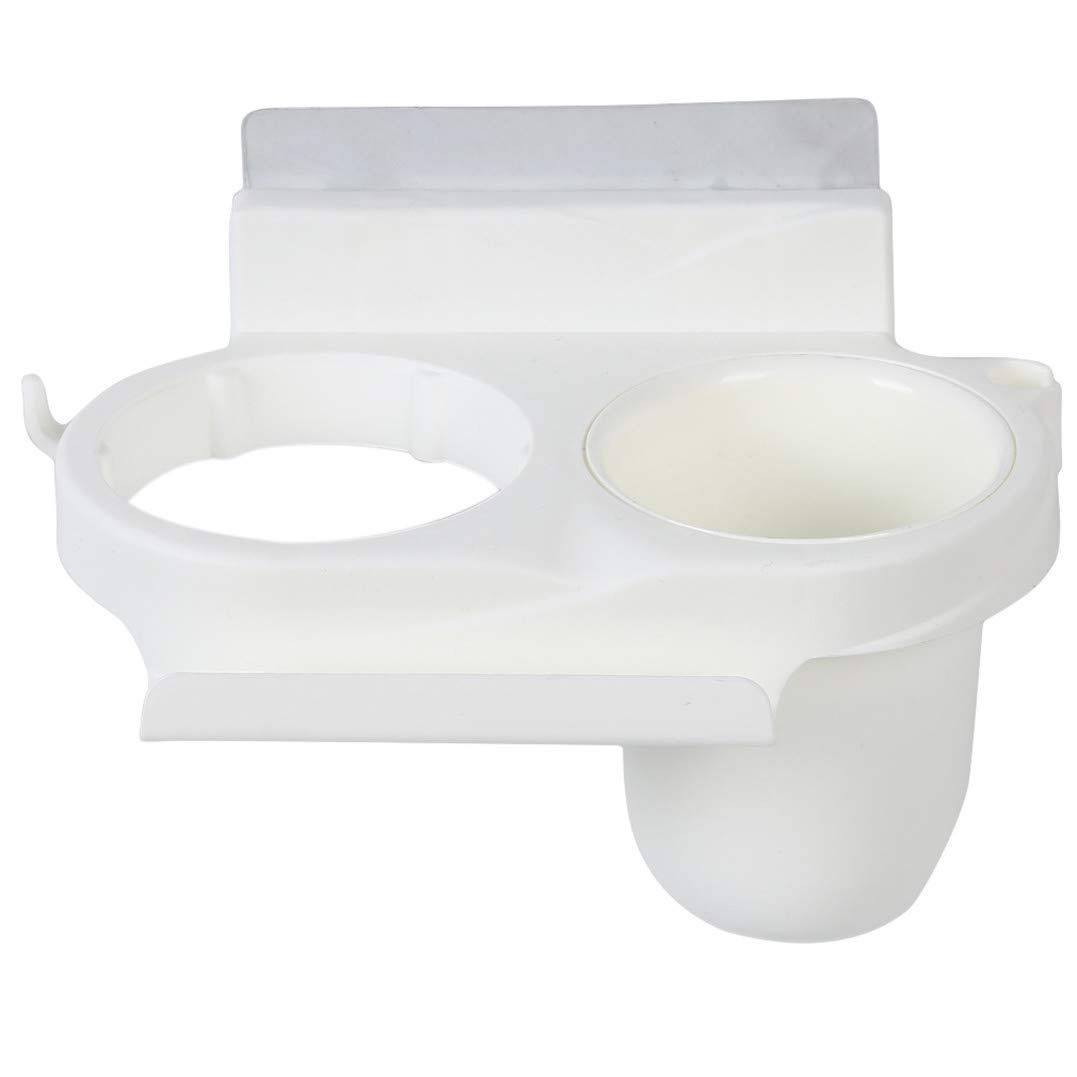 Wall Mount Hair Dryer Holder - Bathroom Storage Organizer for Blow Dryers