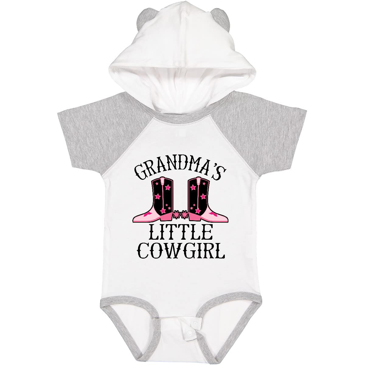 Inktastic Grandma Little Cowgirl Baby Clothes - Cute Infant Bodysuit for Girls & Boys | Perfect for Family Photos, Birthday Gifts & Cowboy-Themed Events