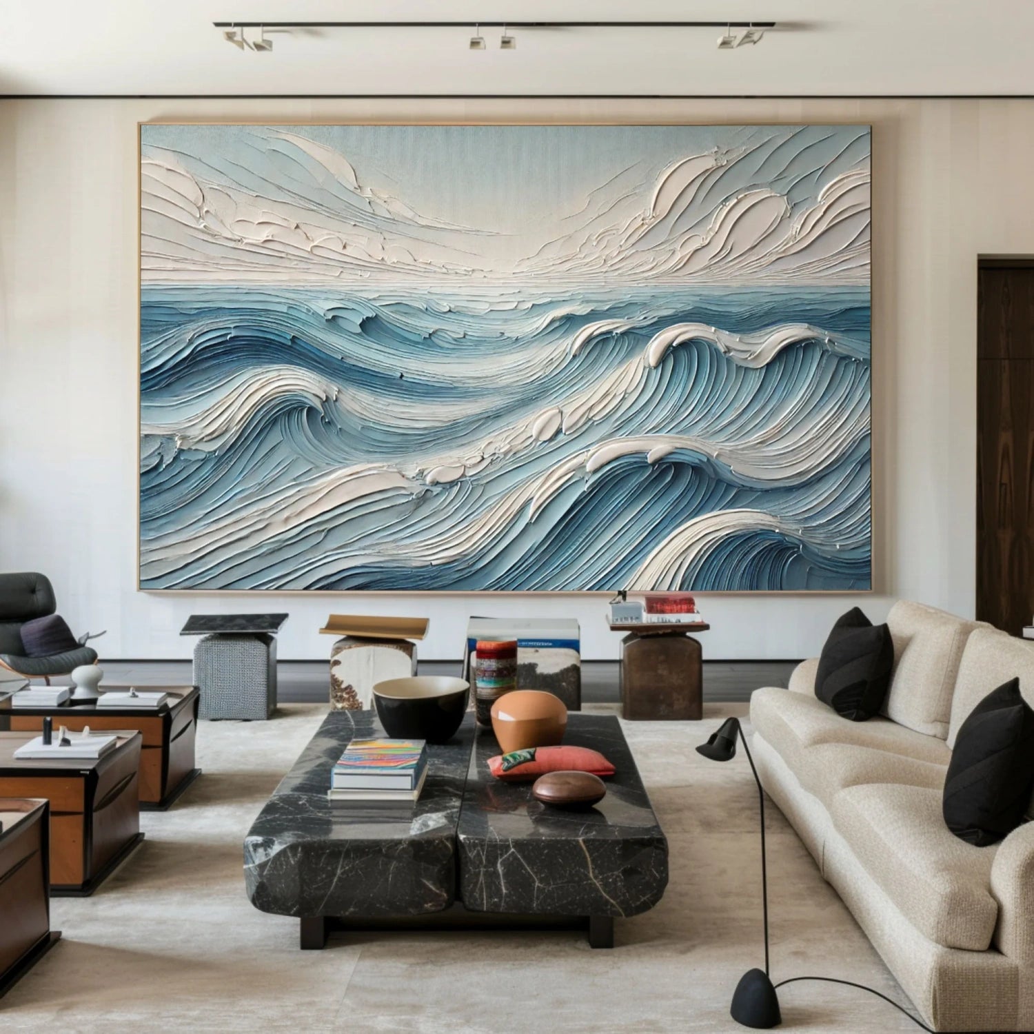 Ocean and Sky Painting - Stunning Coastal Wall Art #OS231 | Perfect for Beach House Decor, Living Room, Bedroom & Office