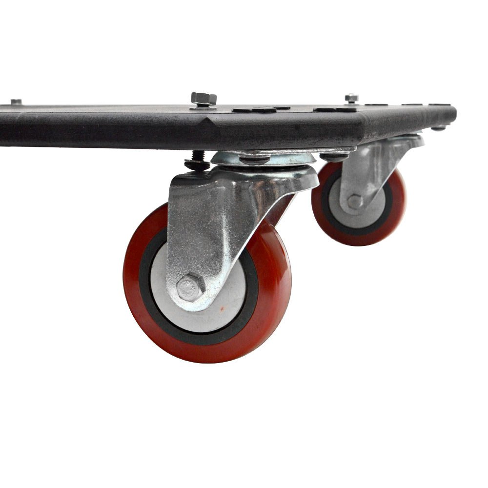 Seismic Audio SA-Cboardww Replacement Caster Wheel Kit for PA DJ Pro Audio Road Cases & Flight Cases - Perfect for Mobile DJ Equipment & Live Sound System Transport