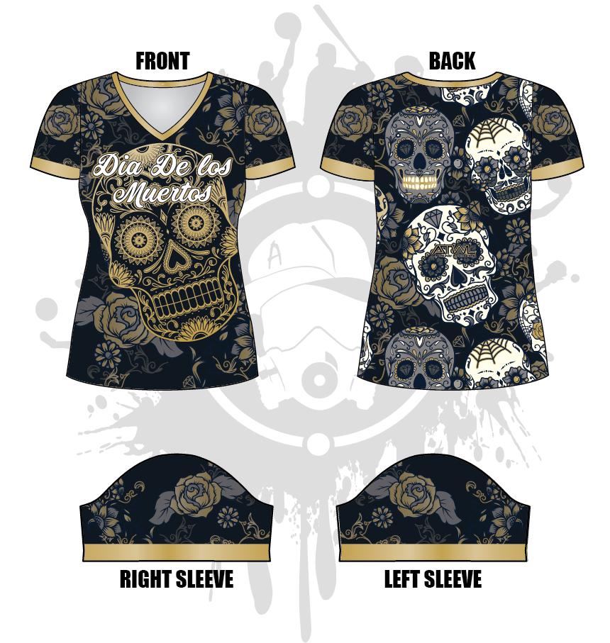 Calavera Women's Jersey - Soft Breathable Short Sleeve T-Shirt for Casual Wear, Workout & Everyday Fashion