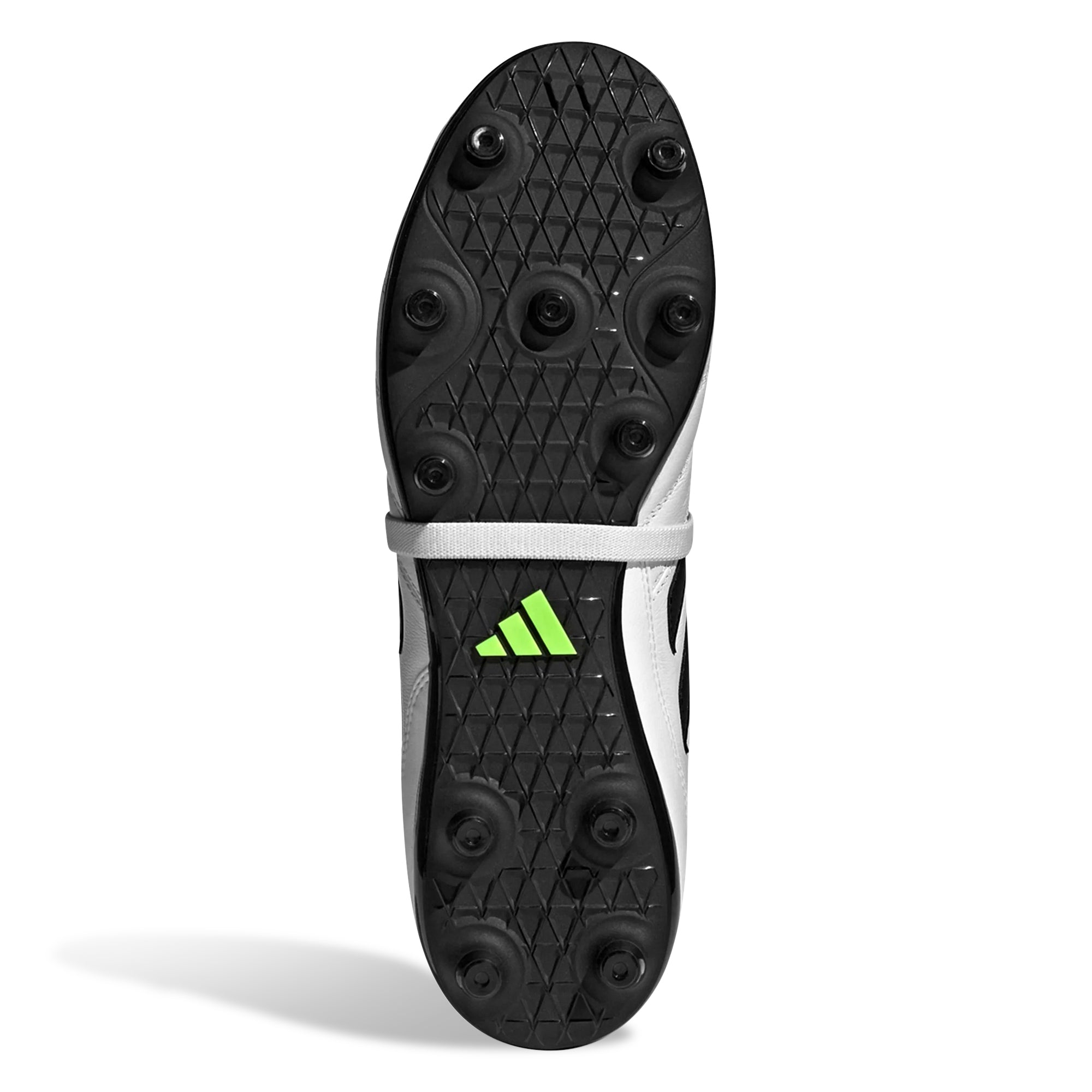 Adidas Copa Gloro Firm Ground Soccer Cleats for Men - White/Core Black/Lucid Lemon - Lightweight Football Shoes for Outdoor Matches & Training