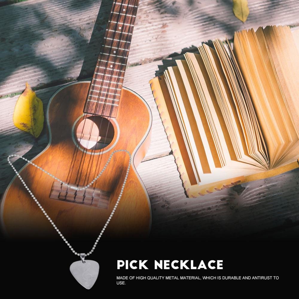 Premium Metal Guitar Pick Necklace - Durable Bass & Acoustic Guitar Accessory for Musicians - Perfect for Performances, Gifts & Music Lovers