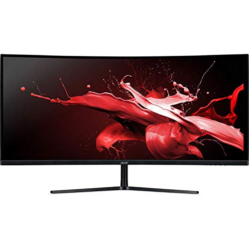 Acer EI342CKR 34-inch QHD 3440x1440 144Hz Curved Gaming Monitor - 1ms Response, 320Nit, 21:9 UltraWide VA Panel (Renewed) - Perfect for Immersive PC Gaming, Home Office & Entertainment Setup
