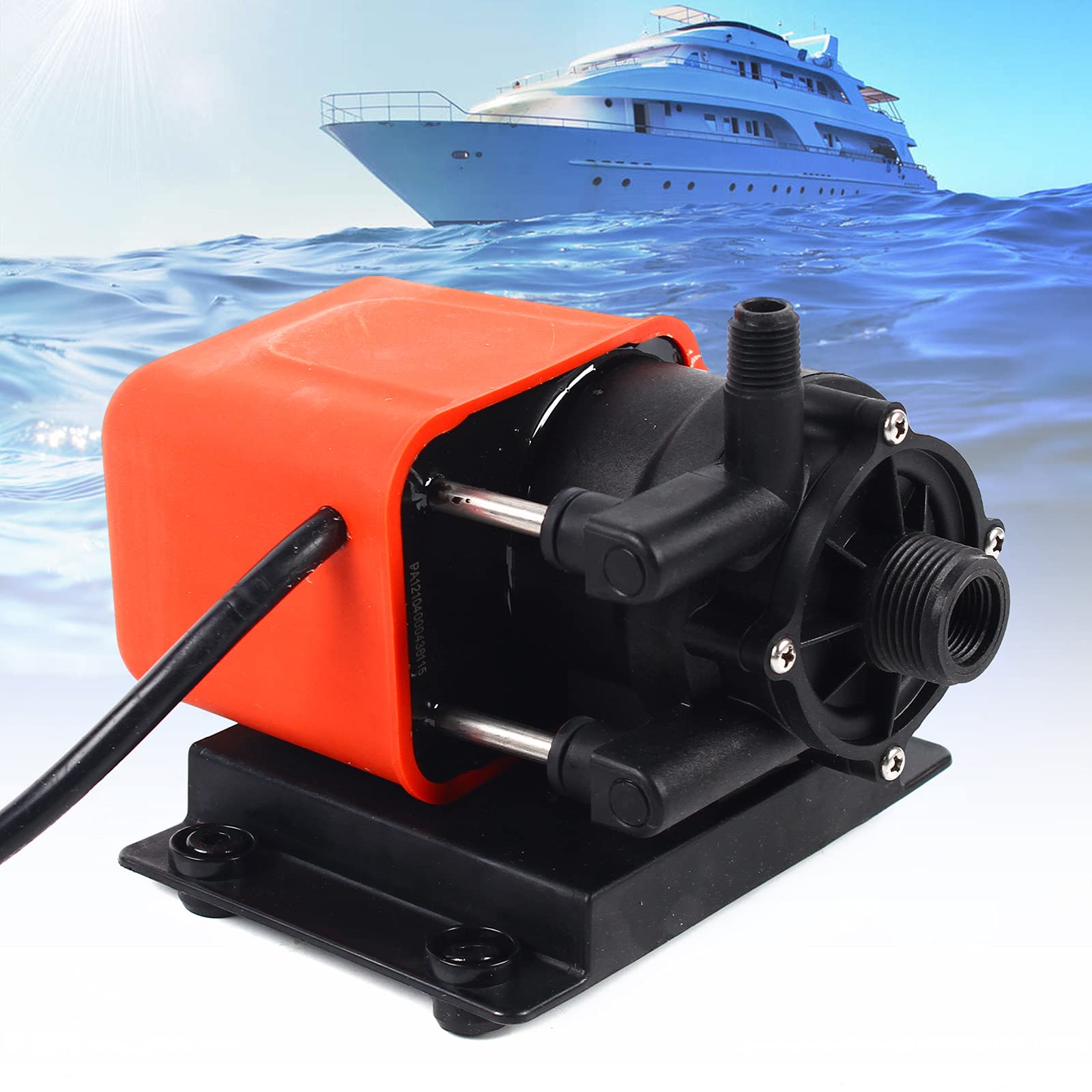 Marine Boat Air Conditioning Seawater Circulation Pump - 18.5LPM/250GPH Yacht Cooling AC Pump 110-115V - Perfect for Marine HVAC Systems & Boat Cabin Cooling