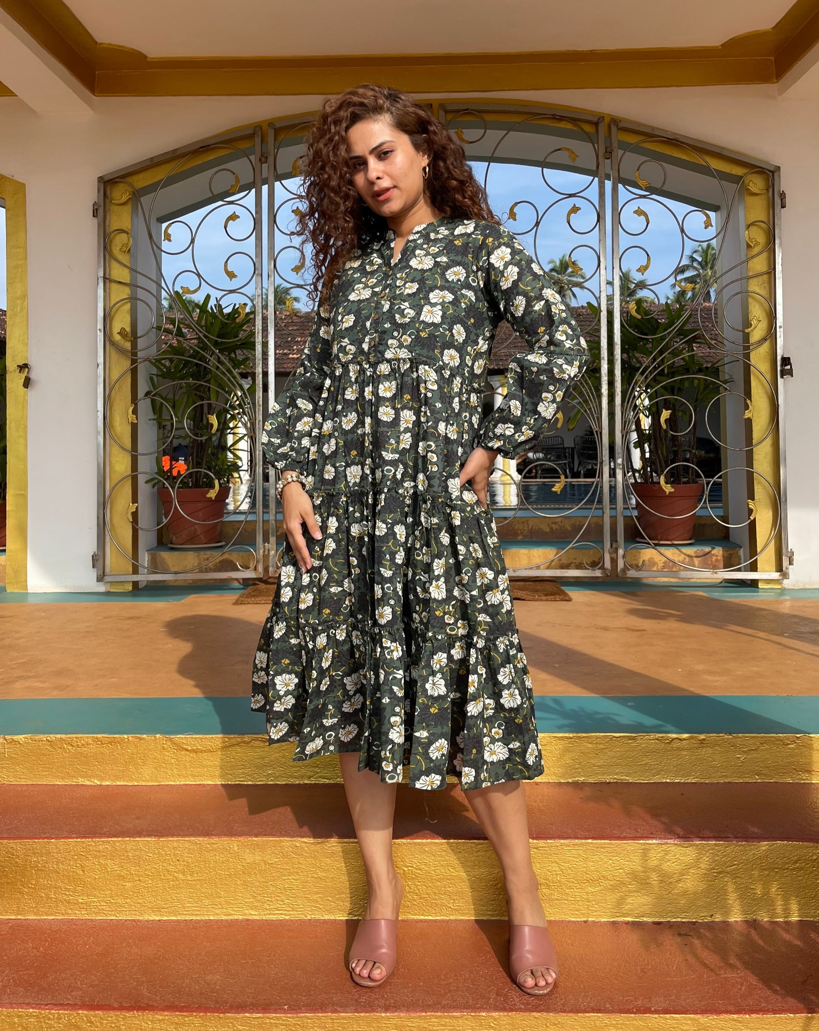 Coastal Comfort Green Dress - Stylish Summer Maxi Dress for Women | Beach Vacation, Outdoor Party & Casual Wear