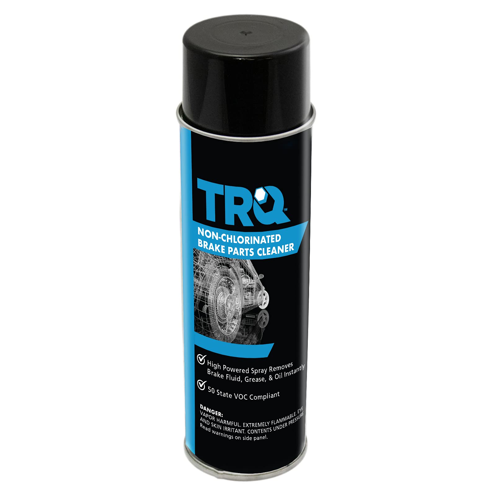 TRQ Performance Front Disc Brake Rotor & Ceramic Pad Kit with Chemicals - Perfect for High-Performance Cars, Trucks & SUVs