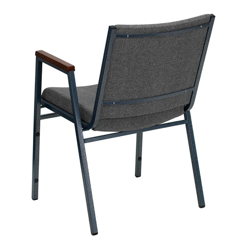 Heavy Duty FLASH HERCULES Series Stackable Fabric Chairs with Arms - Durable Conference & Event Seating for Offices, Banquets, and Classrooms