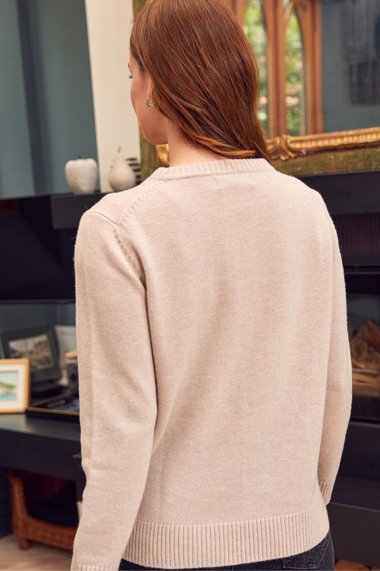 Premium Merino Wool Polar Bear Sweater - Soft & Warm Winter Knitwear for Men & Women | Oat & Orange Color Options | Perfect for Cold Weather, Outdoor Activities & Cozy Home Wear