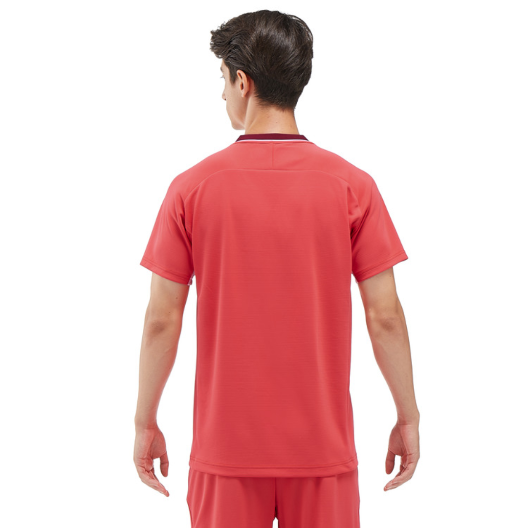 Yonex 10568 Men's Crew Neck T-Shirt - Breathable Cotton Athletic Shirt for Tennis, Golf & Casual Wear
