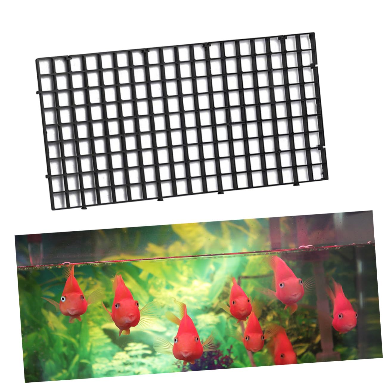 NOLITOY 3 Sets Aquarium Fish Tank Breeding Net with Segregation Board & Clamp - Perfect for Fish Box Separation, Fry Protection, and Quarantine (2pcs x 3) - Ideal for Freshwater & Saltwater Tanks, Breeding Setup, and Hospital Tanks