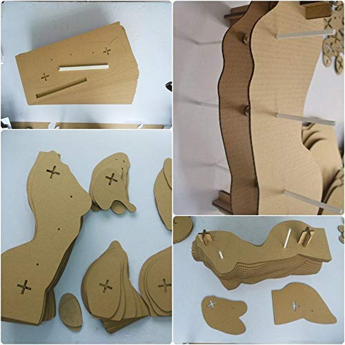 DIY Cardboard Sculpture Kit - Woman Torso Papercraft for Home Decor, Art Projects & Creative Gifts | Easy 3D Paper Model for Craft Lovers & Interior Design