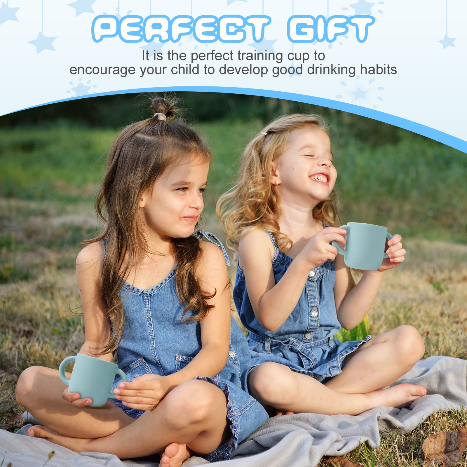 Vicloon 150ml Toddler Straw Cup - No Spill Sippy Cup for Baby Training | Home & Travel Use